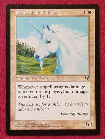 "Benevolent Unicorn" x4 - Magic The Gathering Card - Mirage - 4-Card Playset