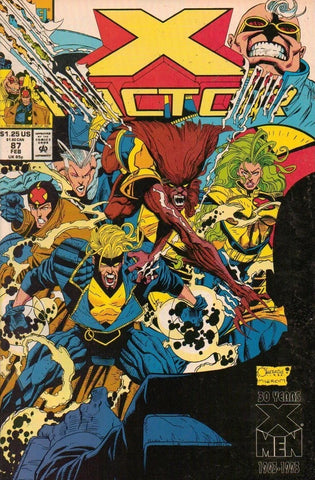 X-Factor #87, #90, #93 and #94 (LOT of 4x Comics) - Marvel - 1993