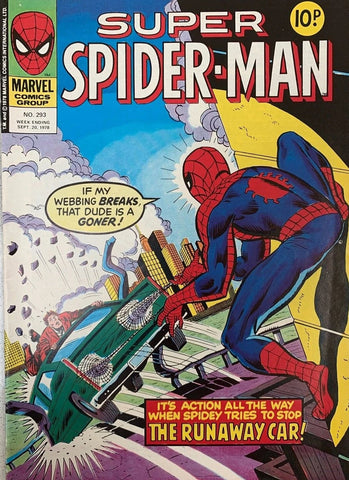 Super Spider-Man #293 - Marvel Comics/British - 1978