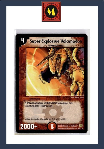 "Super Explosive Volcanodon" - Duel Masters CCG Card - 87/110