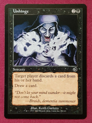 "Unhinge" - Magic The Gathering Card - Torment