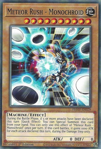 "Meteor Rush" PHHY-EN029 - Yu-Gi-Oh! - 3x Cards Playset - Photon Hypernova