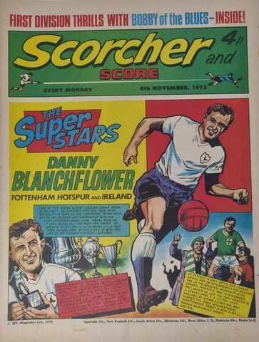 Scorcher and Score Comic x 2 - British Comic - 4/11/72 and 30/10/71