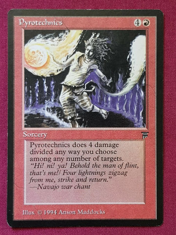 "Pyrotechnics" - Magic The Gathering Card - Legends