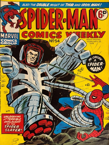Spider-Man Comics Weekly #54 - Marvel Comics - 1974