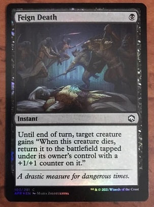 "Feign Death" x4 - Magic The Gathering - AFR - 4-Card Playset