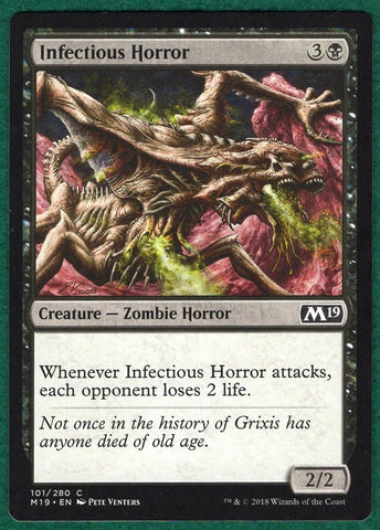 "Infectious Horror" x4 - Magic The Gathering Card - M19 - 4-Card Playset