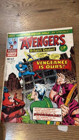 The Avengers #17 - Marvel/British - 1974
