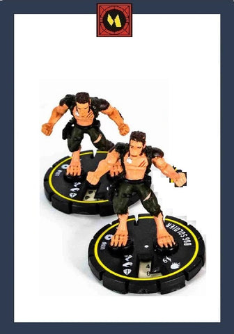 Dog Soldier 001 Heroclix Figure x2 - Wizkids