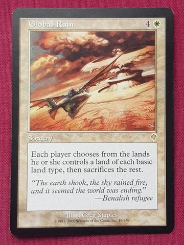 "Global Ruin" - Magic The Gathering Card - Invasion