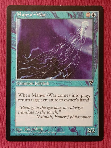 "Man-o'-War" - Magic The Gathering Card - Visions