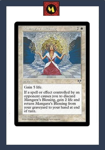 "Mangara's Blessing" x4 - Magic The Gathering - Mirage - 4-Card Playset