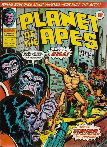 Planet of the Apes #16 - Marvel Comics / British - 1975