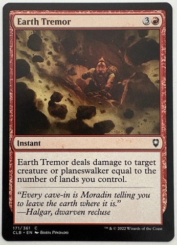 "Earth Tremor" - Magic The Gathering Card - CLB