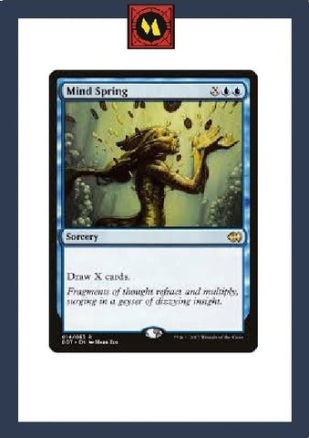 "Mind Spring" - Magic The Gathering Card - DDT