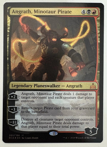 "Angrath, Minotaur Pirate" - Magic The Gathering Card - Rivals Of Ixalan