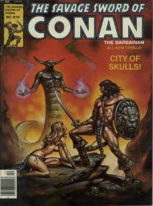 Savage Sword Of Conan #59 - Marvel Comics / Curtis Magazines - 1980
