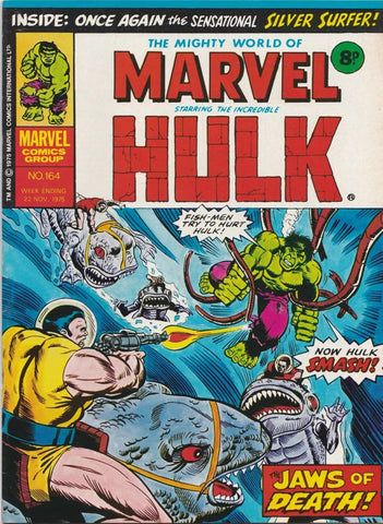 Mighty World of Marvel #164 - Marvel Comics / British - 1975