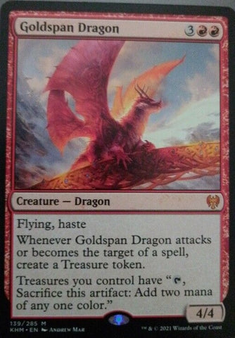 Goldspan Dragon - MTG Magic the Gathering Card
