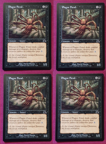 "Plague Fiend" x4 - Magic The Gathering Card - Prophecy - 4-Card Playset