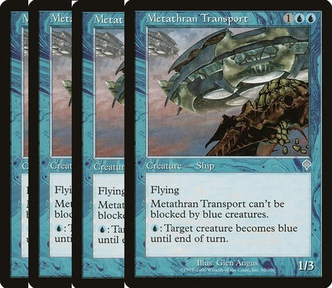 "Metathran Transport" x4 - Magic The Gathering - Invasion - 4-Card Playset