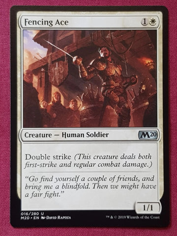 "Fencing Ace" x4 - Magic The Gathering Card - M20 - 4-Card Playset