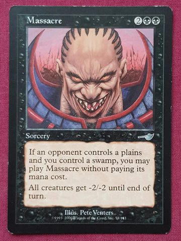 "Massacre" - Magic The Gathering Card - Nemesis