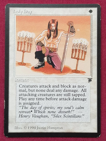 "Holy Day" - Magic The Gathering Card -  Legends