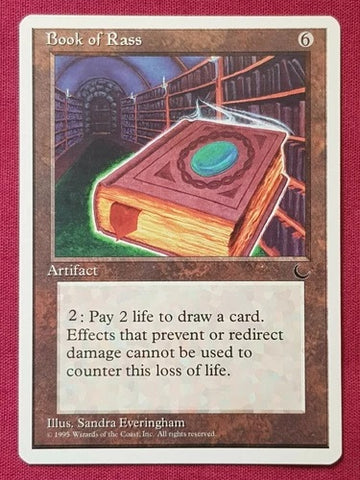 "Book Of Rass" - Magic The Gathering Card - Chronicles