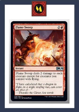 "Flame Sweep" - Magic The Gathering Card - M20
