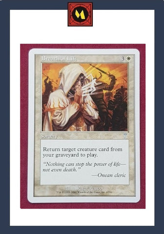 "Breath Of Life" - Magic The Gathering Card - 7th Edition
