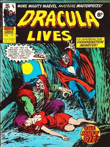 Dracula Lives #17 - Marvel Comics / British - 1975