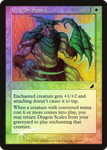 "Dragon Scales" FOIL - Magic The Gathering Card - Scourge