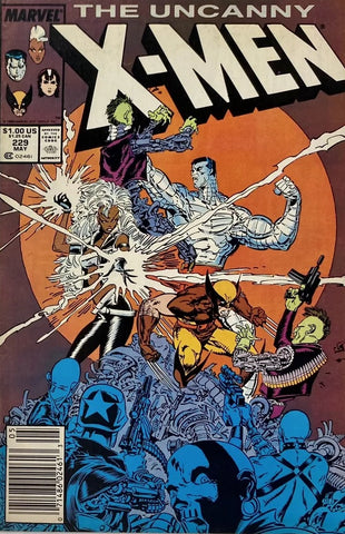 Uncanny X-Men #229 - Marvel Comics - 1988 - Newstand Edition