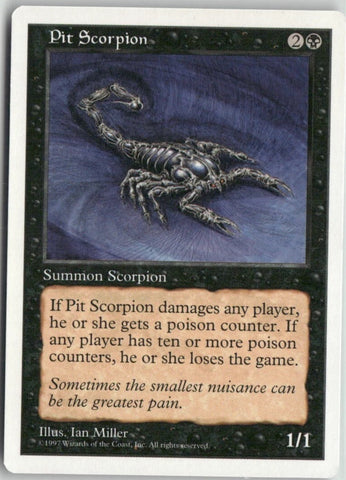 "Pit Scorpion" x4 - Magic The Gathering Card - 5th Edition - 4-Card Playset