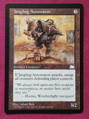 "Jangling Automaton" - Magic The Gathering Card - Weatherlight