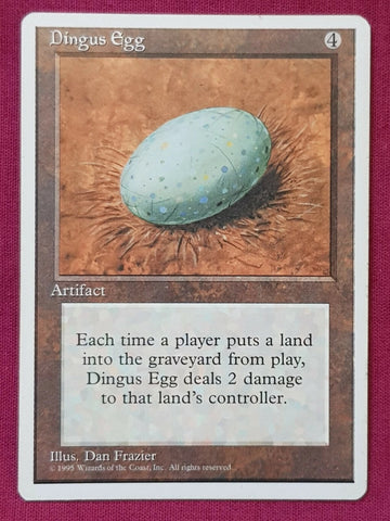 "Dingus Egg" - Magic The Gathering Card - 4th Edition