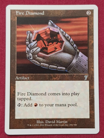 "Fire Diamond" - Magic The Gathering Card - 7th Edition