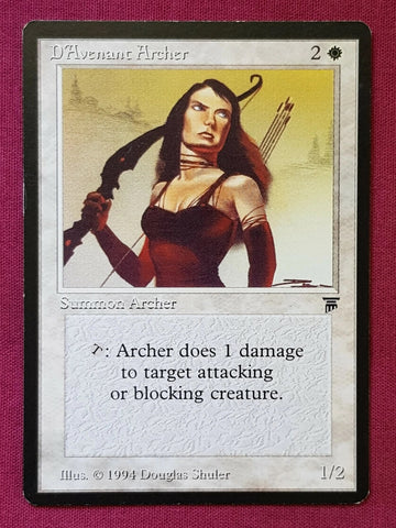 "D'Avenant Archer" - Magic The Gathering Card - Legends
