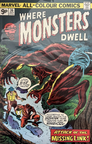 Where Monsters Dwell #36 - Marvel Comics - 1975 - Pence Copy