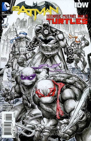 Batman TMNT #1 - DC Comics - 2015 - Hastings B&W Variant