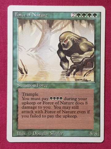 "Force Of Nature" - Magic The Gathering Card - Revised