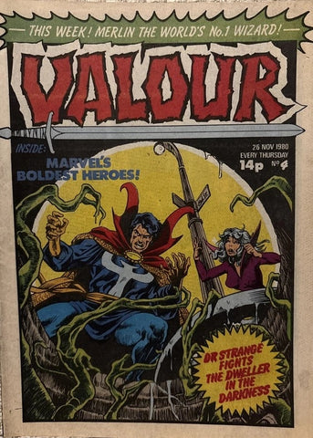 Valour #4 - #9 (6x Comic RUN) - Marvel/British Comics - 1980