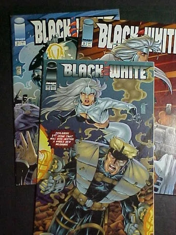 Black & White #1 - #3 (LOT of 3x Comics) - Image Comics - 1994