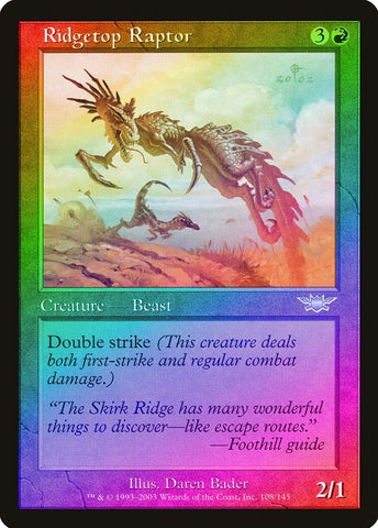 "Ridgetop Raptor" - Magic The Gathering Card - Legions