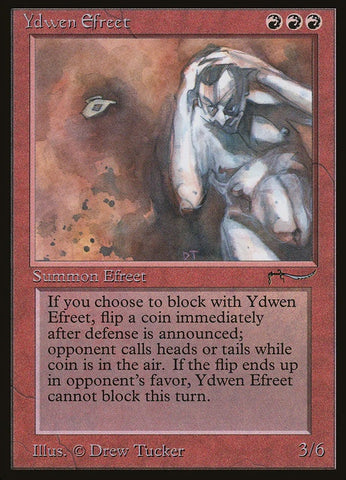 "Ydwen Efreet" - Magic The Gathering Card - Arabian Nights