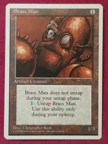 "Brass Man" x4 - Magic The Gathering Card - 4th Edition - 4-Card Playset
