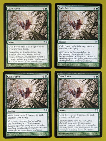 "Gale Force" x4 - Magic The Gathering Card - Champions Of Kamigawa (4-Card Playset)