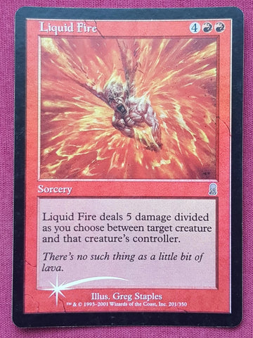 "Liquid Fire" - Magic The Gathering Card - Odyssey