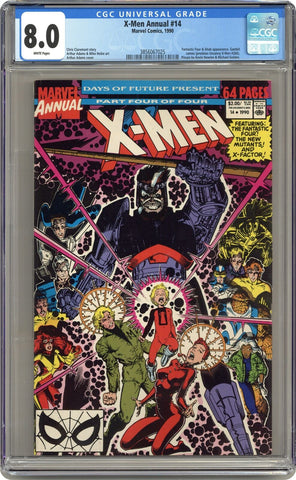 X-Men Annual #14 CGC 8.0 - Marvel Comics - 1990 - 1st Cameo App. Gambit
